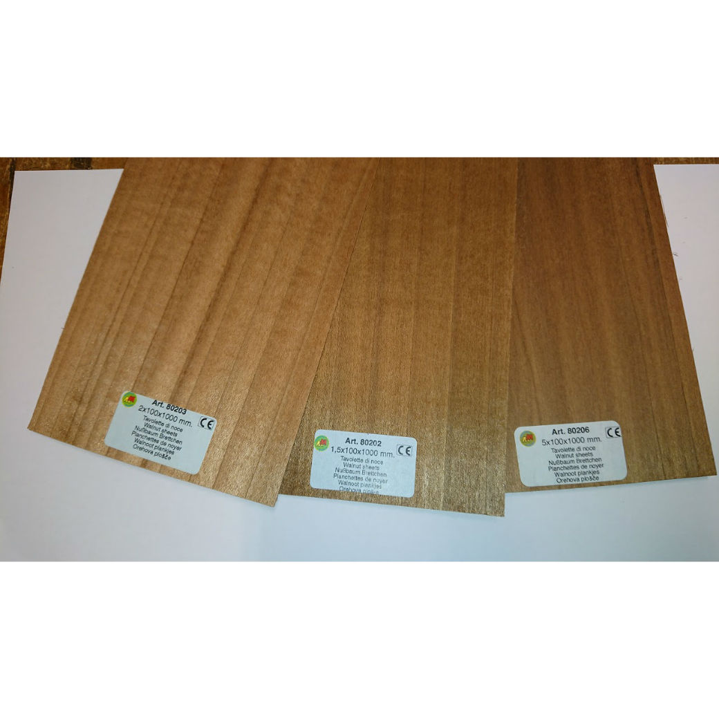 Model Walnut sheet wood for modelling 80205